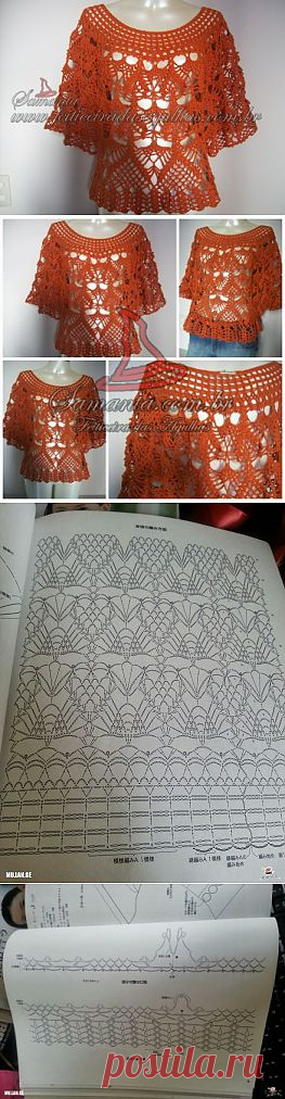 блуза крючком