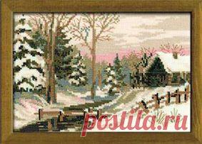 Фабрика Пряжи :: RIOLIS Сотвори сама (Пейзажи) :: №919 "Зимняя сказка"