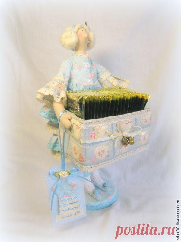 Тильда-органайзер для чайных пакетиков «Чайная дама»