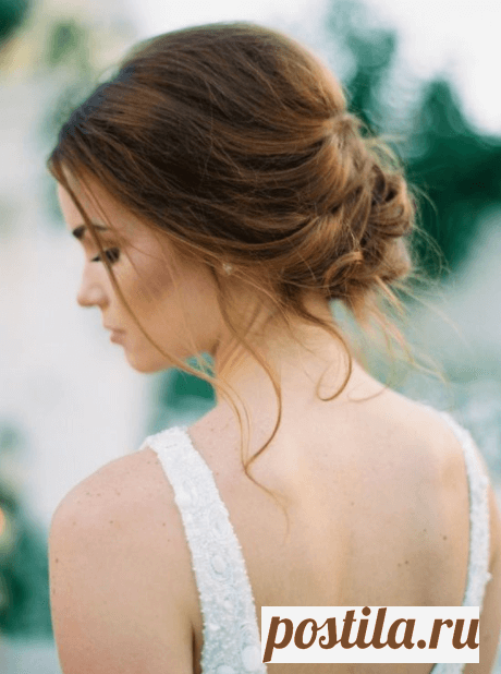 Собранные свадебные прически - фото