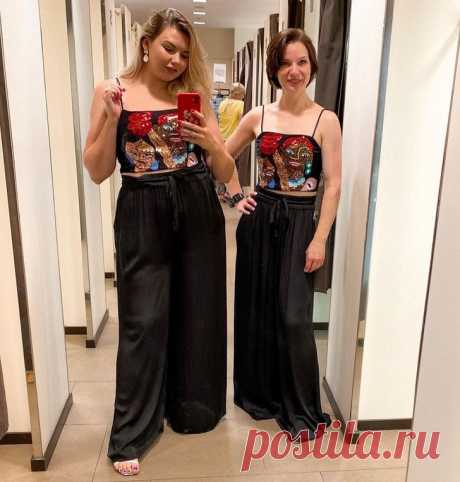 Две девушки с разными фигурами примерили одинаковые образы и доказали, что стиль не зависит от размера одежды