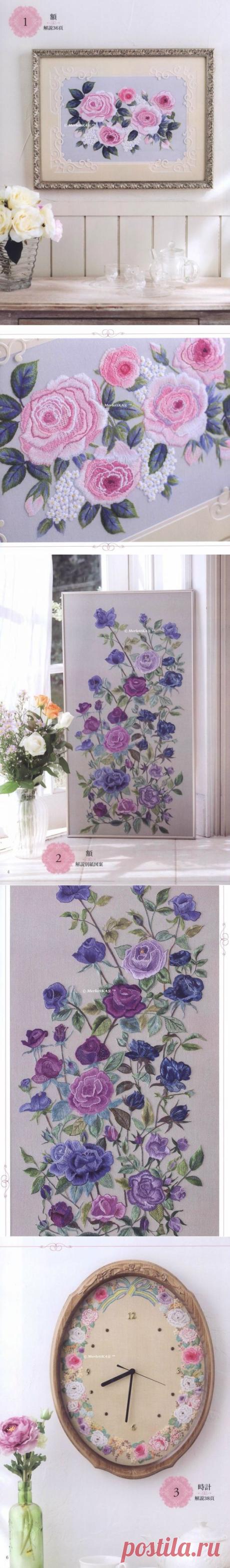 Вышитые розы - Totsuka Embroidery Rose Collection ~2015~