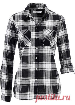 Блузка красный/черный в клетку - bpc bonprix collection заказать онлайн - bonprix.kz