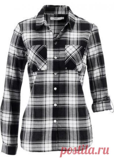 Блузка красный/черный в клетку - bpc bonprix collection заказать онлайн - bonprix.kz