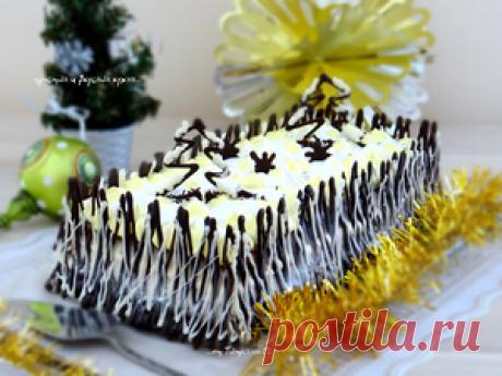 Торт зимний Новогодний рецепт с фотографиями