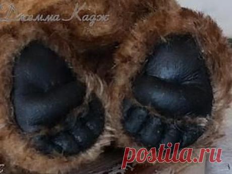 Декорируем подошвы лап мишки - Ярмарка Мастеров - ручная работа, handmade