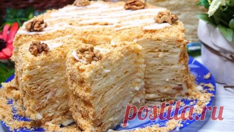 Наполеон со вкусом Мороженого или Пломбирный торт Наполеон. Пеку его только по праздникам!