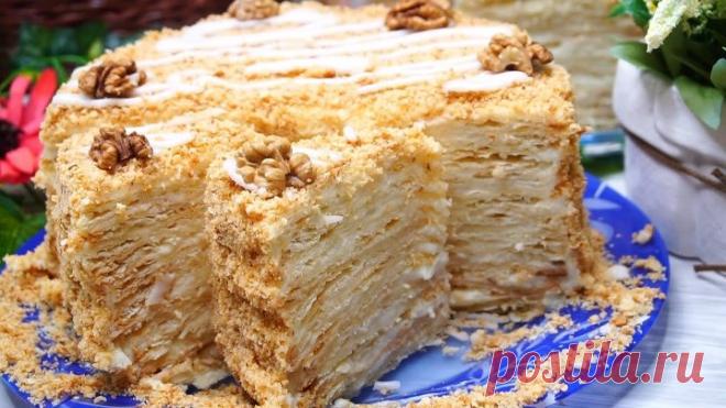 Наполеон со вкусом Мороженого или Пломбирный торт Наполеон. Пеку его только по праздникам!