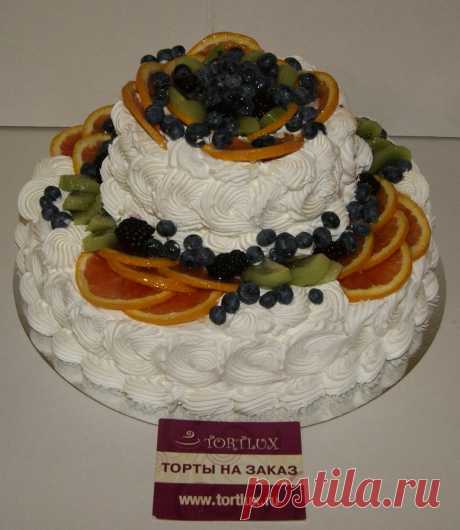 Свадебный торт без мастики.Вес 5 кг.