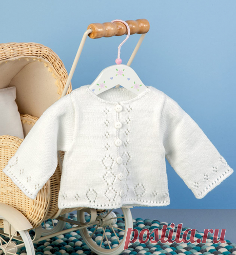 Modèle gilet ras du cou layette - Modèles Layette - Phildar