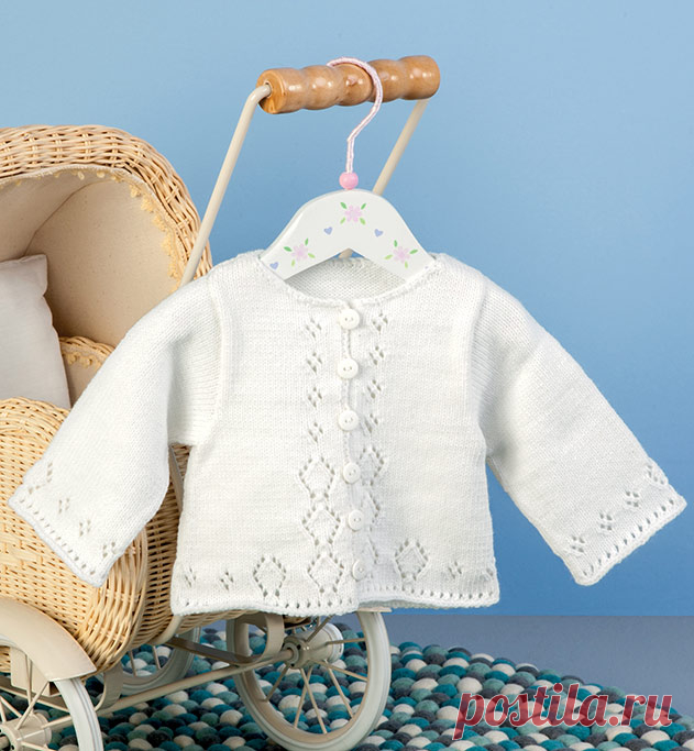 Modèle gilet ras du cou layette - Modèles Layette - Phildar