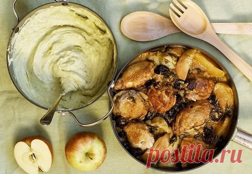 Куриное филе с яблоками и черносливом [ Рецепт ] - Рецепты | Доброхаб
