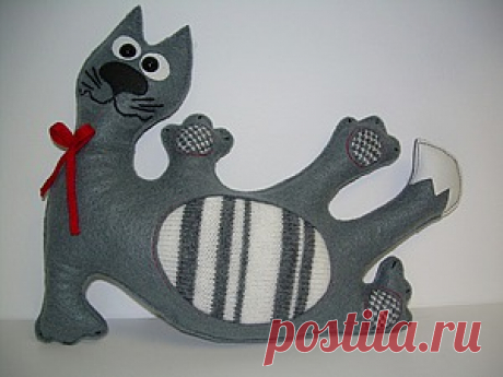 Чудный котофей из фетра