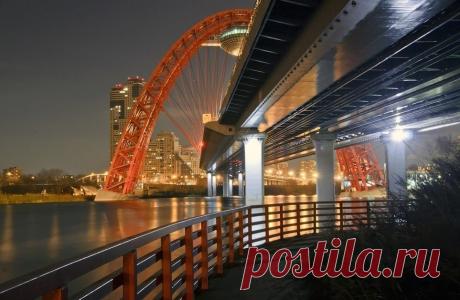 Вантовый мост с летающей тарелкой в Серебряном Бору - Путешествуем вместе