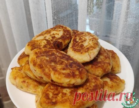 Картофельные котлеты с жареным луком и ветчиной – кулинарный рецепт