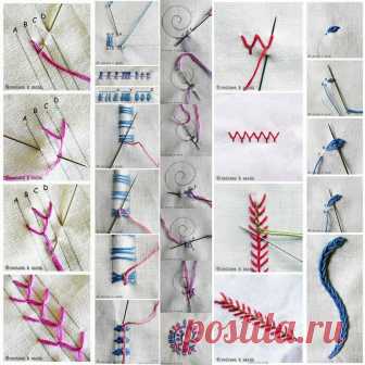 Различные стежки — Сделай сам, идеи для творчества - DIY Ideas
