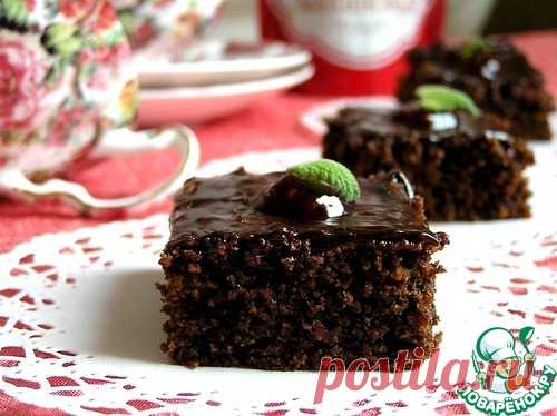 Брауни с малиновым джемом – кулинарный рецепт