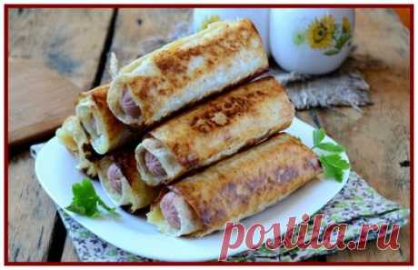 Сосиски в картофельно-сырной шубке