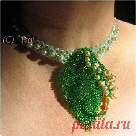 Ландышевое колье | biser.info - всё о бисере и бисерном творчестве