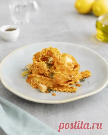 Мафальдине с гребешками, томатами, лимоном и фенхелем | Рецепты Barilla