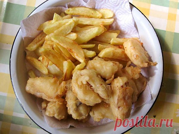 Рыба с картохой к пиву (нацыональный аглицкий завтрак в картинках). Готовьте железный скролл » Авторские рецепты на Топтухе (0)