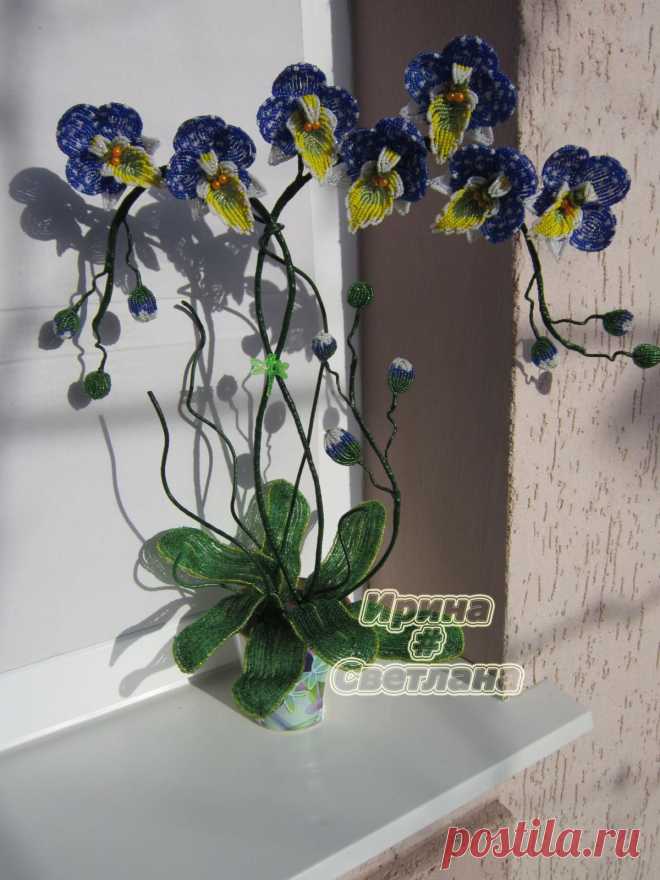 Орхидея "Бисеринка" | biser.info - всё о бисере и бисерном творчестве