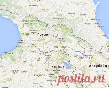 Грузия. Карта достопримечательностей