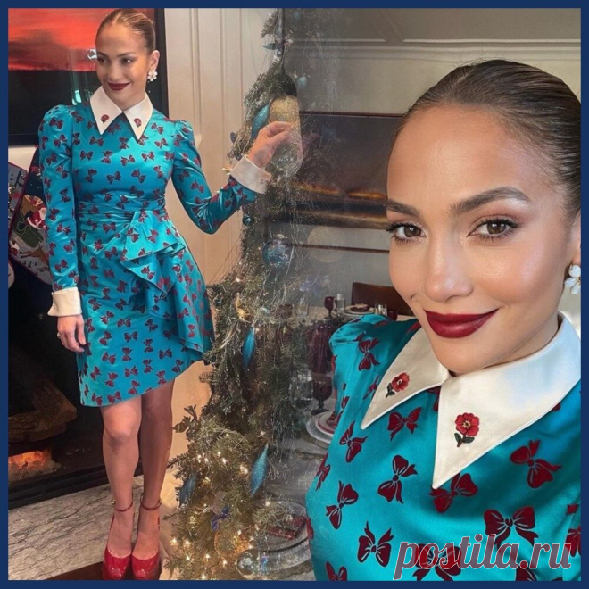 Дженнифер Лопес в рождество в красивом платье | Вокруг интернета | Дзен