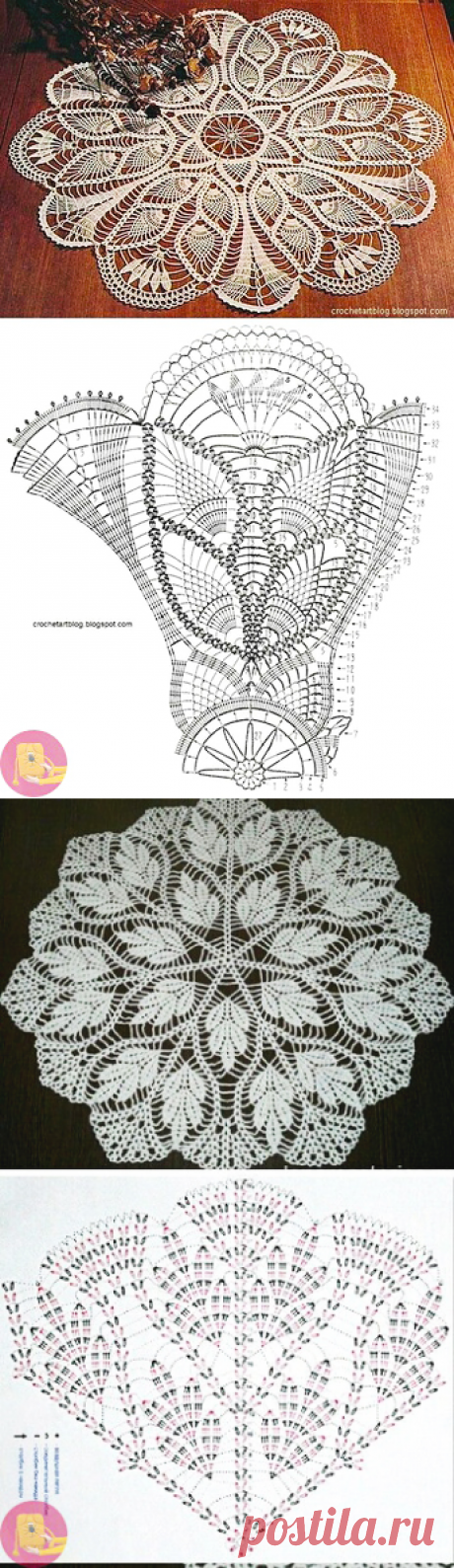 Салфетки крючком: подборка схем — Сделай сам, идеи для творчества - DIY Ideas