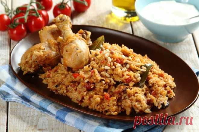 Рис с овощами и курицей в духовке – пошаговый рецепт с фото.