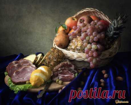 Натюрморт с копченым мясом | Фотосайт СуперСнимки.Ру