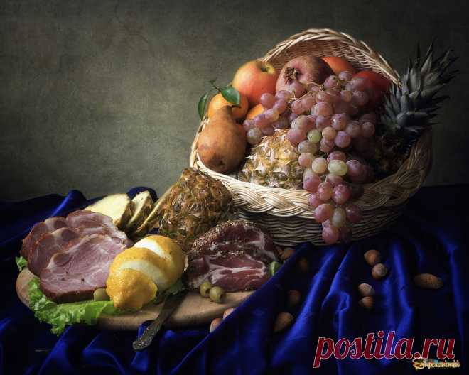Натюрморт с копченым мясом | Фотосайт СуперСнимки.Ру