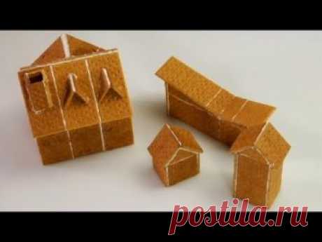Assembling Graham Cracker Gingerbread Houses