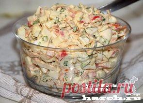 Салат из крабовых палочек с корейской морковью «Валерия» | Фоторецепт с подробным описанием от Харч.ру