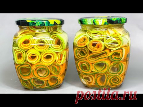 Зимой открыли баночку и АХНУЛИ КАК ВКУСНО! Хрустящие маринованные РУЛЕТИКИ!