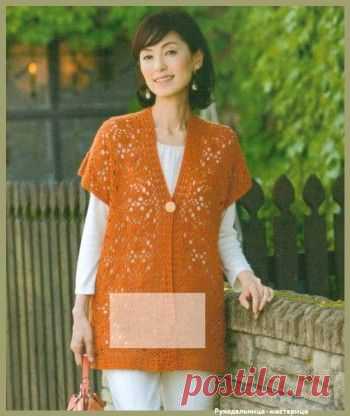 Вязание-крючок-Жилеты и кардиганы