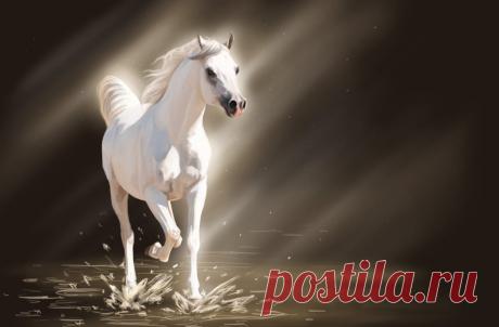 Белая лошадь - 51 фото - картинки: смотреть онлайн