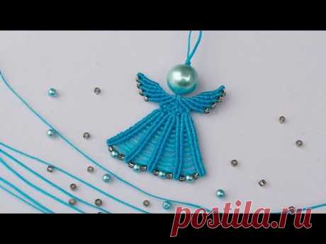 МАКРАМЕ АНГЕЛ. MACRAME ANGEL. - YouTube