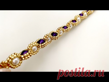 Elegant Beaded Bracelet || pulsera de cuentas || браслет из бисера