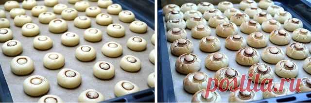 Аппетитное печенье в форме шампиньонов наполнит дом чудесным ароматом — Gotowim-Live