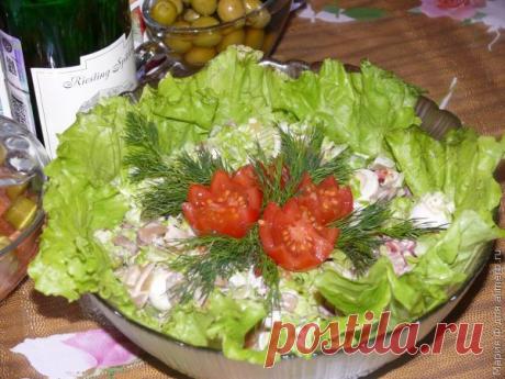 Салат с перепелиными яйцами и шампиньонами | Ваши любимые рецепты