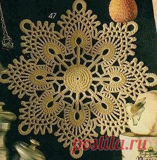 Ажурная салфеточка - украшение для дома