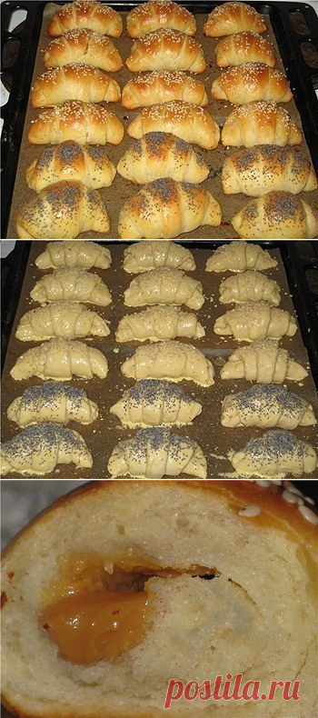 Как приготовить рогалики на кефире - рецепт, ингредиенты и фотографии