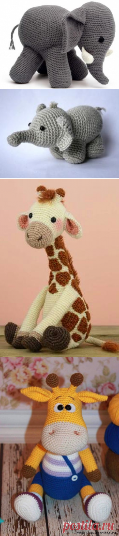 вязаные слоники, жирафы, бегемоты, кенгуру | Записи в рубрике вязаные слоники, жирафы, бегемоты, кенгуру | Вязаные игрушки