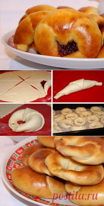 Калачики с джемом |