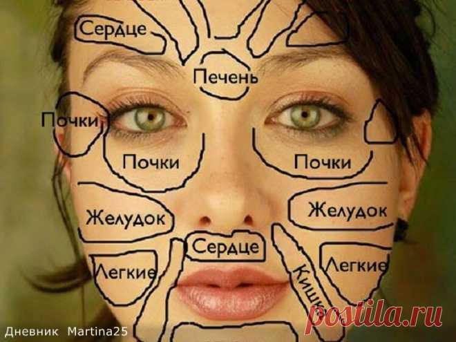 Китайская «карта лица», которая все знает | Всё для Тебя