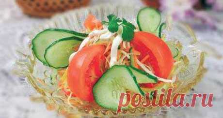 Салат из сырых овощей. - Рецепты - Доставка пиццы, обедов, суши, питьевой воды домой и в офис, банкет, кейтеринг, организация мероприятий в Петербурге