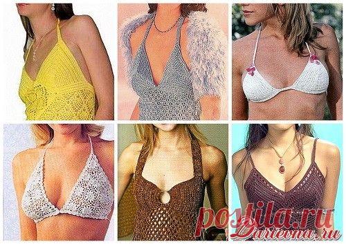 Как связать лиф крючком. Схемы