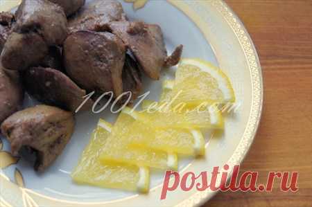 Рецепт вкусной куриной печени с апельсинами - Горячие блюда от 1001 ЕДА вкусные рецепты с фото!