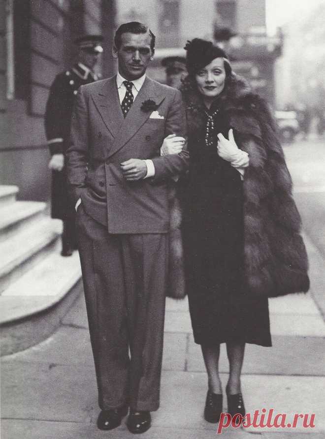1935. Дуглас Фэрбенкс-младший и Марлен Дитрих